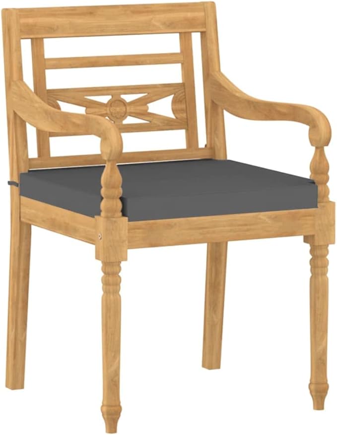 Patio Dining Set with Cushions,Patio Lounge Set,Patio Furniture Sets,Patio Conversation Sets,Outdoor Furniture Sets,for Garden,Backyard,Outdoor,4 Piece Solid Teak Wood