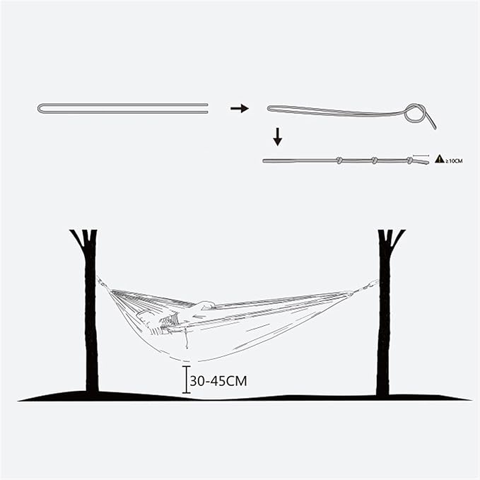 Camping Hammock, Camping Hammock Lightweight Parachute Nylon Portable Hammock with Tree Ropes and Carabiners, for Outdoors, Backpacking, Hiking, Camping, Travel, Beach, Backyard & Garden(#4)