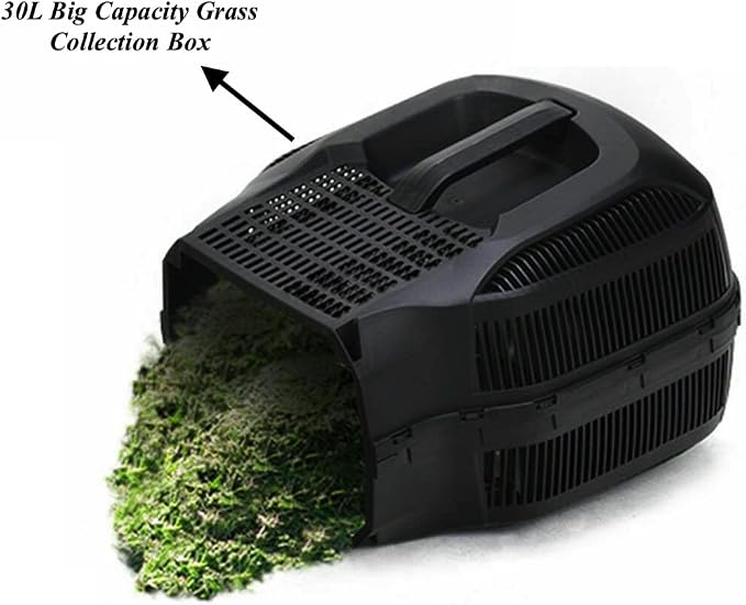 Green 12 Amp 14 Inch Corded Electric Push Lawn Mower Electric Grass Trimmer with Grass Collection Box 1200W Powerful Motor 3 Cutting Height Easy Push Button Start Ergonomic Curved Handle