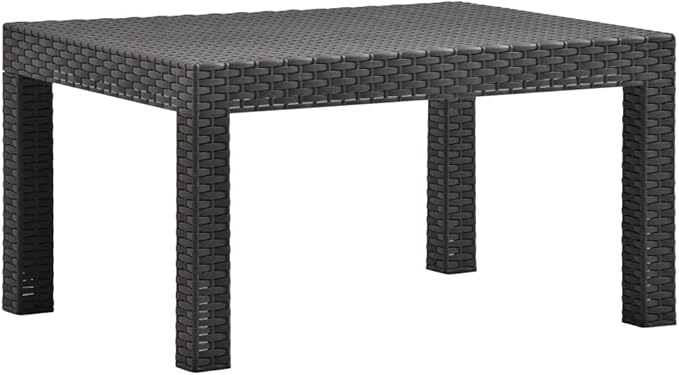 Backyard Furniture Patio Conversation Sets Outdoor Seating 2 Piece Patio Lounge Set with Cushions PP Rattan Anthracite Suitable for Swimming Pool, Courtyard, Garden