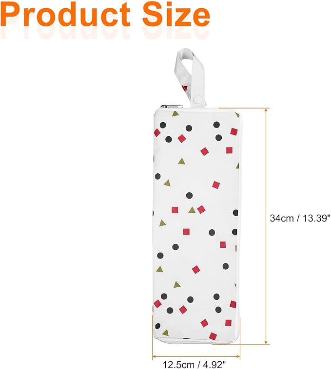 HARFINGTON 2pcs Wet Umbrellas Bag 4.9" x 13.4" Superfine Fiber Strong Water Absorption Umbrella Case Cover Portable Waterproof Case for Storage Travel Home Outdoor, White
