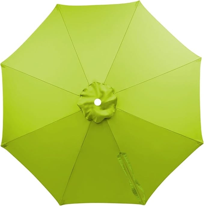 Patio Umbrella Replacement Canopy 6.6ft 7ft 8.2ft 9.2ft 9.8ft for 6/8 Ribs, Market Umbrella Top Cover, UV Protective Waterproof Polyester Fabric, Canopy Only