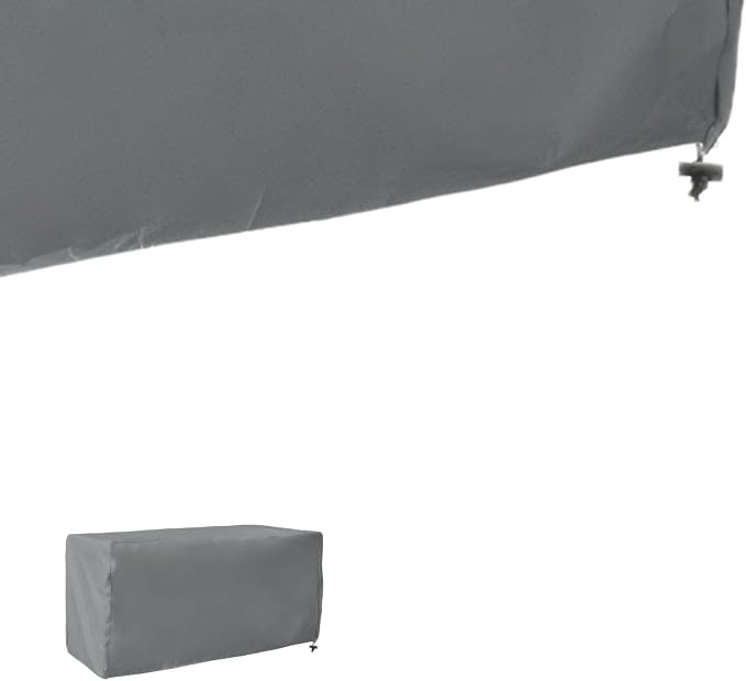 Outdoor Deck Box Cover for Patio Storage Box Protection with Secure Fit, 123x62x55 cm and 158x76x69 cm Options