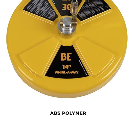 BE Power Equipment 14" Whirl-A-Way Commercial Pressure Washer Surface Cleaner