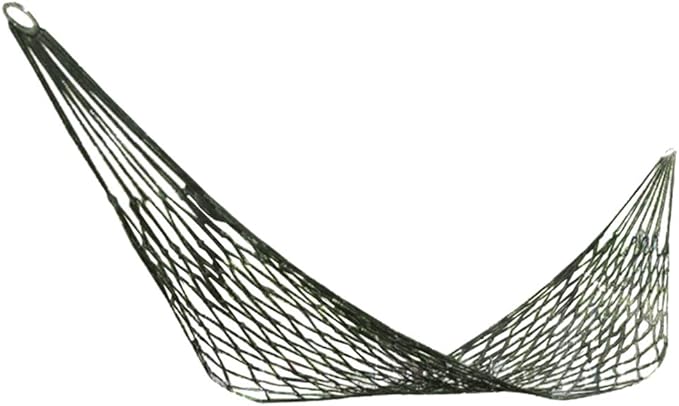 VGEBY Outdoor Hammock, High Strength Breathable Mesh Camping Hammock Nylon Single Person with Rope for Campers Hikers Backyard Relaxation Beach Trips