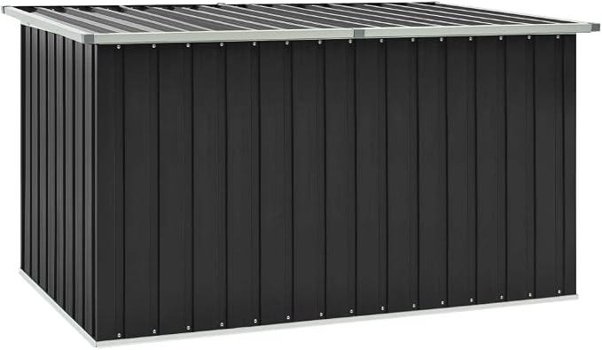 Patio Storage Box,deck box,outdoor storage box,toolbox,patio furniture,Easy to open and close with hinged lid, Anthracite 67.3"x39"x36.6"