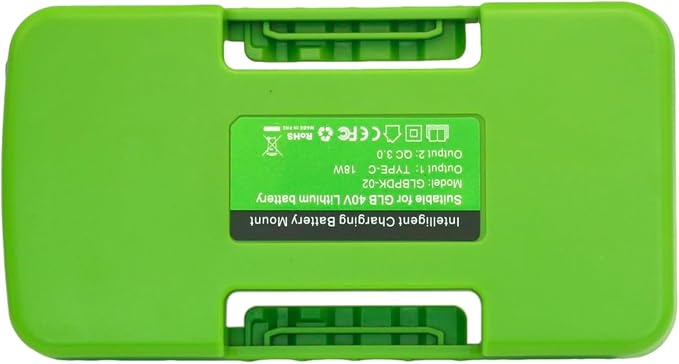 Battery Adapter Compatible with Greenworks 40V Batteries Power Inverter with USB and Type C Port Charge for Phone Bluetooth Headphones Smartwatch