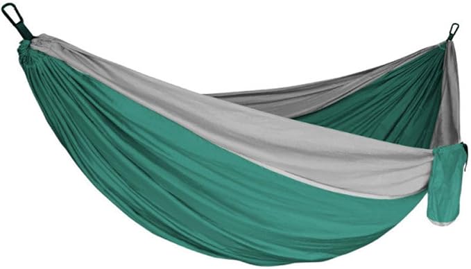 Camping Hammock, Portable Hammock for Outdoor Travel, Double Hammock with Tree Straps, Lightweight Hammock for Backyard Patio Beach Hiking Camping Gear
