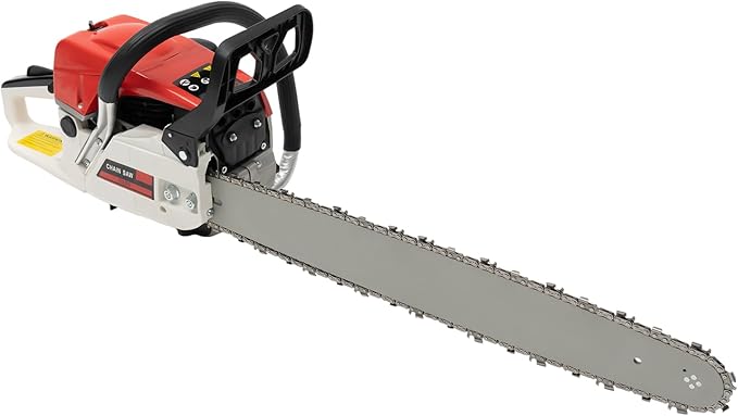 Gas Chainsaw 22 Inch, 52CC Gas Power Chain Saw, 2.7 HP 2-Cycle Engine, Petrol Handheld Gasoline Chainsaws for Wood Cutting