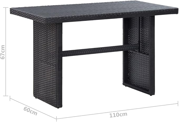 3 Piece Patio Lounge Set with Cushions, Front Porch Furniture Outdoor Sofa Sets Porch Furniture Set Patio Conversation Set for Poolside Negotiation Area Piazza Garden Poly Rattan Black