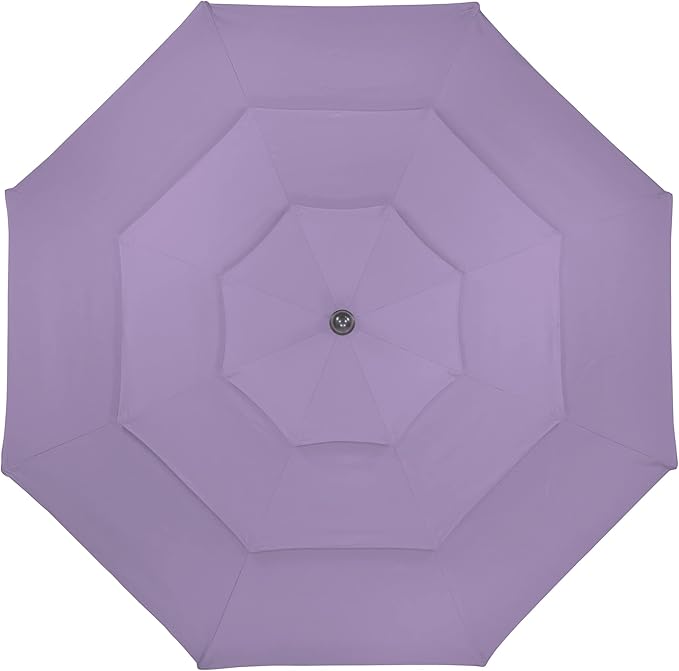 Northlight 9.75ft Outdoor Patio Market Umbrella with Hand Crank and Tilt, Purple