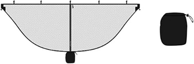 GRFIT Hanging Chair Swing Nylon Outdoor Double Hammock, Mesh Hammock, Lightweight Hammock with Net For Outdoor, Indoor, Yard, Double Wood Hammock (Color : Black)