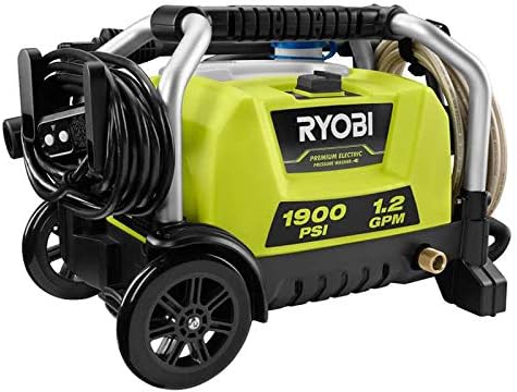 RYOBI RY1419MTVNM 1900 PSI 1.2 GPM Cold Water Wheeled Electric Pressure Washer ( RENEWED )