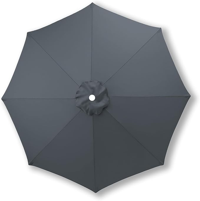 10ft/9ft/7.5ft Patio Umbrella Replacement Canopy for 6/8 Ribs, Outdoor Market Patio Table Umbrella Top Canopy Cover for Backyard Garden Courtyard Swimming Pool