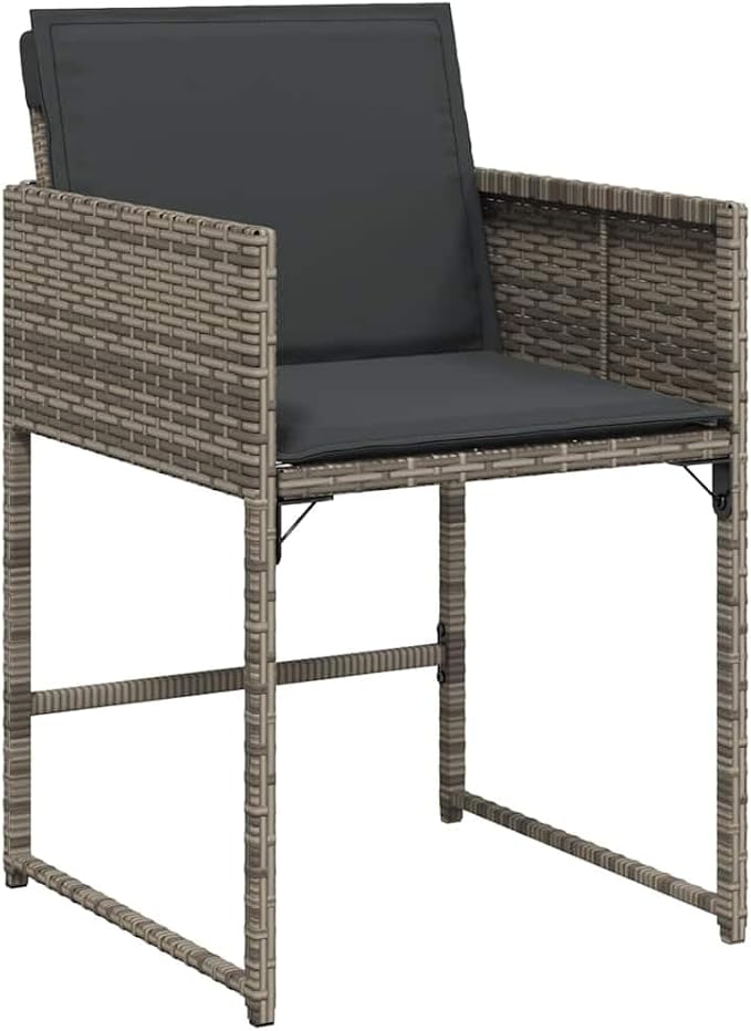 13 Piece Garden Dining Set Grey Poly Rattan Large Outdoor Furniture Set for Family Get-Togethers and Hosting Friends