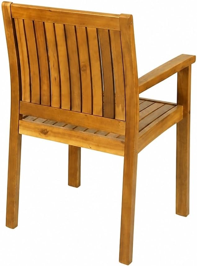 Christopher Knight Home Daron 7 Piece Acacia Wood Outdoor Dining Table Set for 6, Extendable Dining Table and 6 Patio Chairs, Slatted Wooden Outdoor Patio Furniture Set for Garden/Backyard, Teak