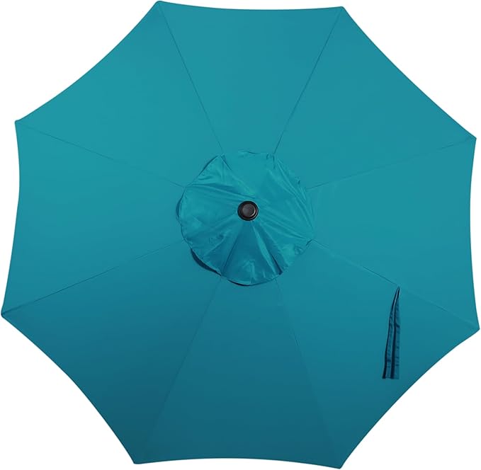 Blissun 10FT Outdoor Patio Umbrella, Outdoor Table Umbrella, Yard Umbrella, Market Umbrella with 8 Sturdy Ribs, Push Button Tilt and Crank