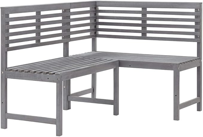 Bistro Set,Outdoor Patio Furniture,Outdoor Chat Conversation Set,Garden Furniture Sets,for Patio,Backyard,Garden,Outdoor,2 Piece Solid Acacia Wood Gray