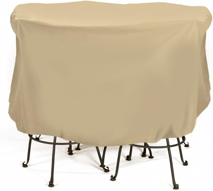 2D-PF74005 Bistro Set Cover With Level 4 UV Protection, 74-Inch x 44-Inch, Large, Khaki