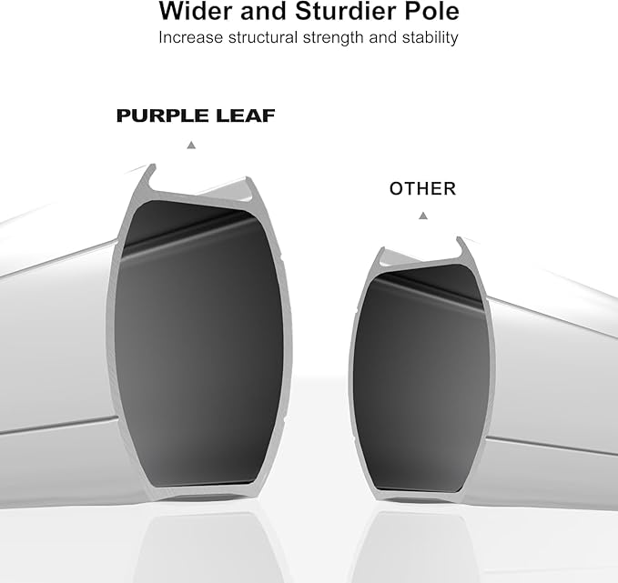 PURPLE LEAF 12ft Patio Umbrella With Base Solar powered LED Cantilever Umbrella with LED lights Windproof Outdoor Offset Umbrella for Garden Deck Pool Patio, Black