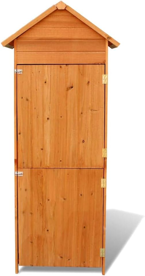 【Fast Shipping】 Lightweight Storage Box for Indoor/Outdoor for Patio, Deck, Patio Patio Storage Cabinet Brown 31.1"x19.3"x74.8"