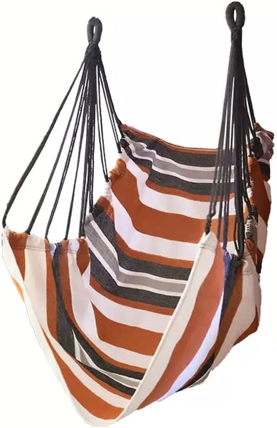 Outdoor Hammock Anti-Rollover Travel Camping Portable Hammock Hanging Chair Outdoor Portable Camping Travel Equipment (Color : Brown, Size : 130 * 100cm)