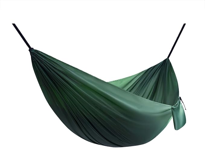 Foldable Portable Hammock for Travel and Outdoor Activities, Breathable Fabric Hanging Hammock with Adjustable Rope, Perfect for Camping, Garden, Patio, Beach Or Hiking Trips