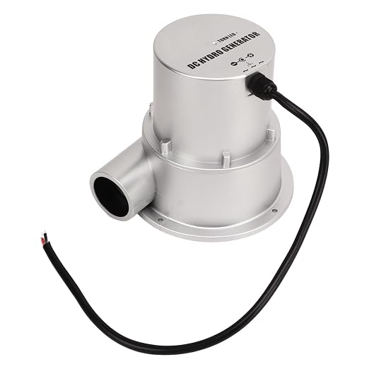 Water Hydroelectric Generator, Remote Control Available 2A DC Load Current Easy Installation Mini Hydroelectric Generator Safe for Backyard (SJ18A)