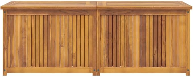 Patio Garden Storage Box, Outdoor Storage Box Deck Box, Entryway Storage Box, Outdoor Storage Organization Box for Garden Balcony Yard, 59.1"x19.7"x21.7" Solid Wood Teak,-630