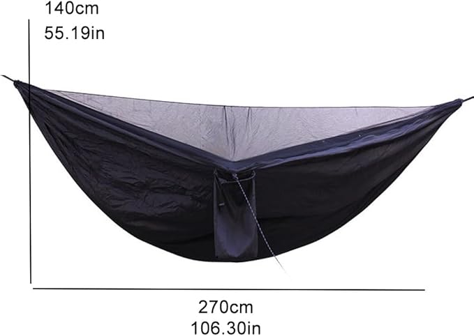 Portable Hammock Stand,hammock Frame,Elasticated, Automatic Quick-open, Ultra-light Nylon, with Mosquito Net Hammock, Suitable for Travelling and Camping(Camouflage)