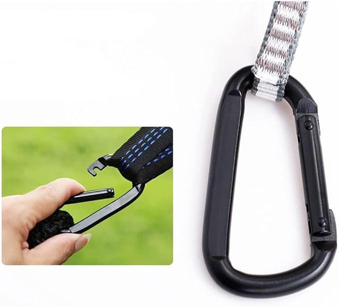 Outdoor Hammock Anti-Rollover Travel Camping Portable Hammock Hanging Chair Outdoor Portable Camping Travel Equipment (Color : Blue, Size : 260 * 140cm)