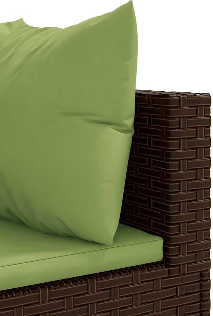 Outdoor Seating Furniture,Outdoor Conversation Sets,7 Piece Patio Lounge Set with Cushions Brown Poly RattanSuitable for Patio, Garden, Gazebo Low