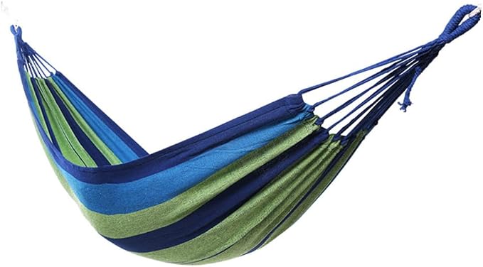 Abaodam Double Camping Hammock Canvas Swing for Outdoor and Indoor Use Thickened and Widened Portable Hanging Hammock Suitable for Adults