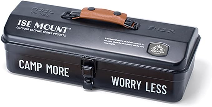 HUIOP Portable Metal Tool Box with Handle, Water Repellent, 1 Compartment