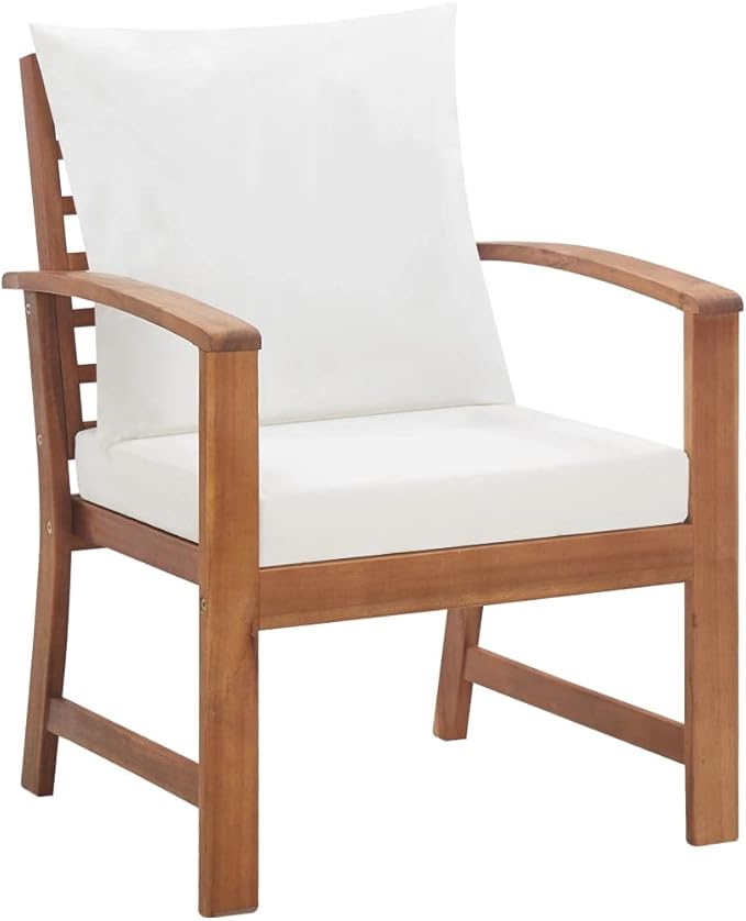 Garden Lounge Set with Cushions,Outdoor Tables and Chairs,Outdoor Furniture Sets,Patio Conversation Sets,for Garden,Deck,Backyard,4 Piece Solid Acacia Wood