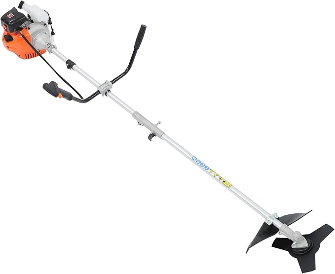 42.7CC Gas Weed Wacker, 2-Stroke String Trimmer/Edger Single Cylinder Air Cooled Engine Multi Purpose Gas Powered Weed Trimmer with Straight Shaft Lawnmower Strings for Home Lawn Tea Garden