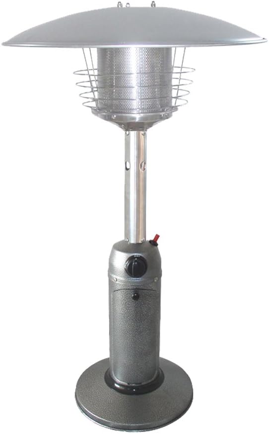 Hiland TTHP-CV-HS, Propane Table Top Relpplacement Burner, Fitted, Hammered Silver