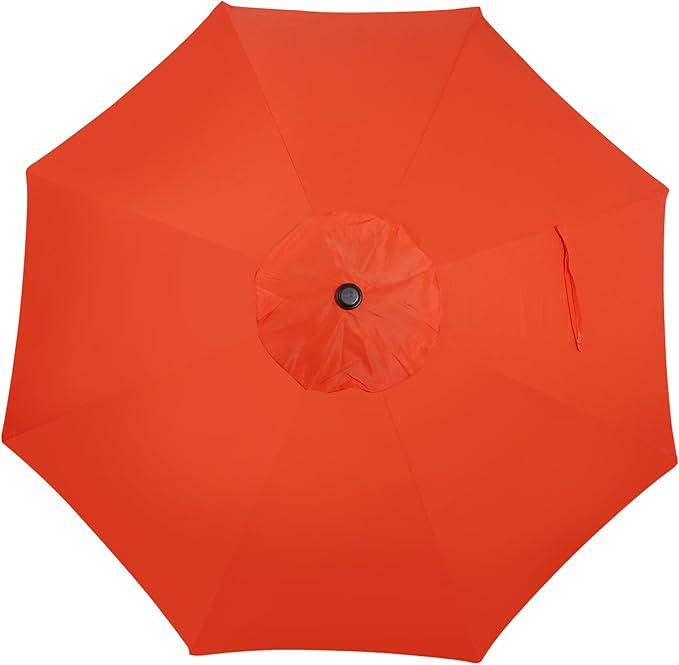 Blissun 10FT Outdoor Patio Umbrella, Outdoor Table Umbrella, Yard Umbrella, Market Umbrella with 8 Sturdy Ribs, Push Button Tilt and Crank