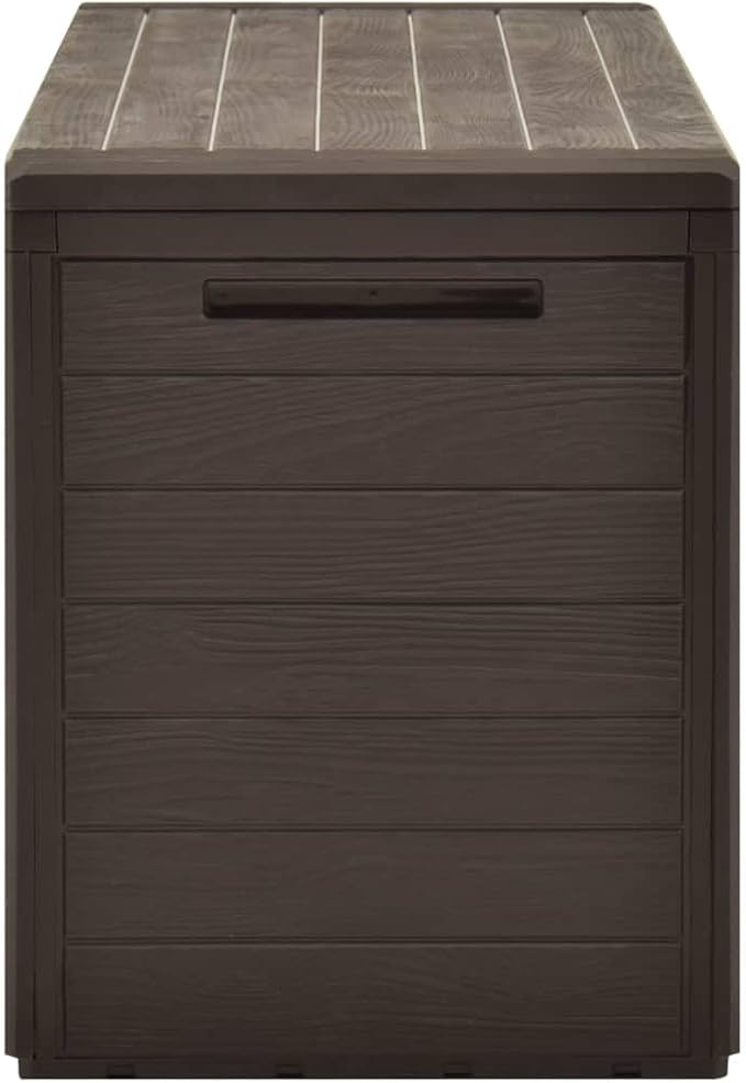 Patio Storage Box, Deck Box Delivery Boxes For Outside Outdoor Storage Box Outdoor Storage Bench Outdoor Furniture Suitable For Gardens Patios Backyard Pool Brown 45.7"x17.3"x21.7"