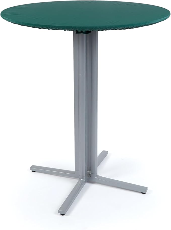Covermates Classic Round Table Top Cover – All-Weather Outdoor Table Protection, Water-Resistant Vinyl, Elastic Hem, Mesh Vents, Patio Furniture Cover, Round 30-36 DIAMETER, Green