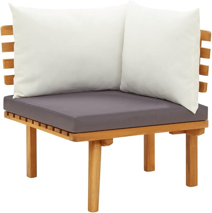 Patio Lounge Set with Cushions,Patio Furniture Sets,Patio Conversation Sets,Outdoor Furniture Sets,for Garden,Backyard,Outdoor,3 Piece Solid Acacia Wood