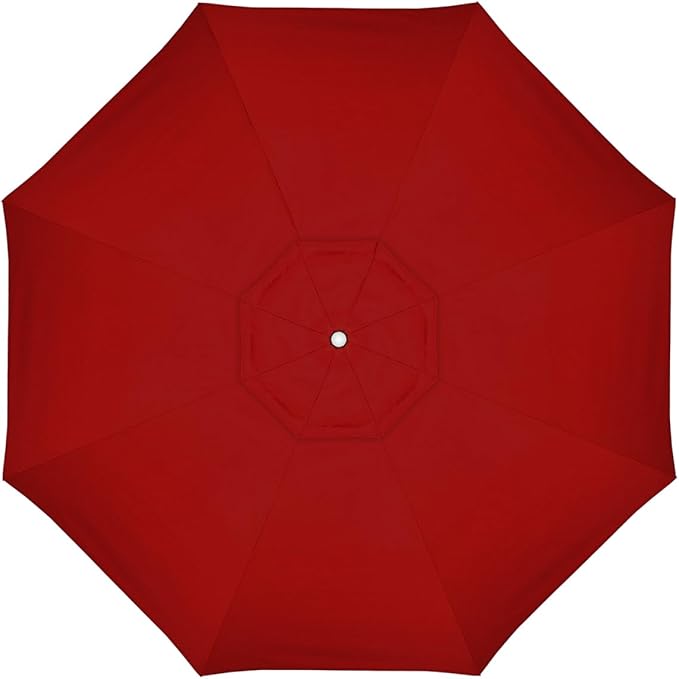California Umbrella Replacement Canopy Cover in Sunbrella Jockey Red Umbrella, 11' Round