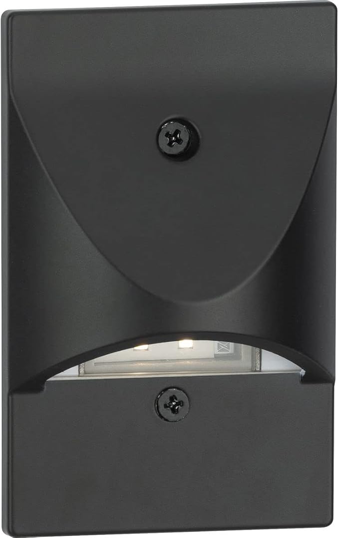 Progress Lighting P660005-031-30 4.5-Watt 3000K Integrated LED Wall or Step Light Black
