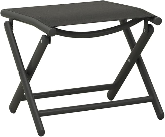 3 Piece Patio Lounge Set, Patio Conversation Set Garden Lounge Set Front Porch Furniture Outdoor Sofa Set for Negotiation Area Piazza Garden Poolside Textilene and Aluminum Black