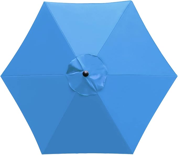 Sunnyglade 7.5ft Patio Umbrella Replacement Canopy Market Umbrella Top Outdoor Umbrella Canopy with 6 Ribs