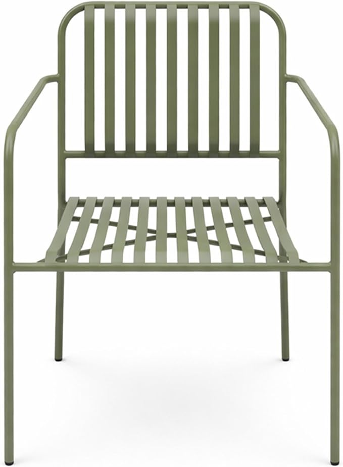 Alpine Corporation VTFAM152A Metal Outdoor Bistro Set, 3-Piece Patio Conversation Set with Round Side Table & 2 Chairs, Weather-Resistant Steel Frame, Compact Balcony Furniture, Green