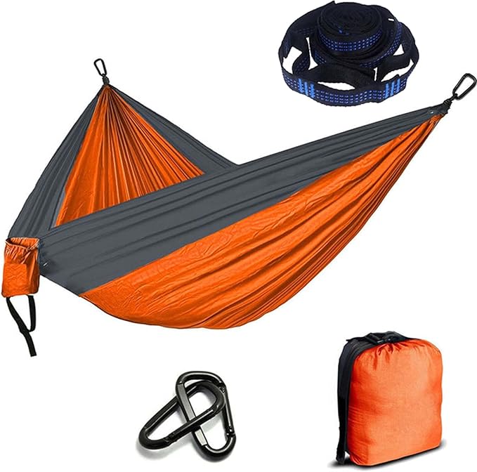 Camping Hammocks for Outside, Double Hammock Chair Outdoor, Portable Hammock for Trees, Hammocks for Outside Heavy Duty, for Beach, Backyard, Patio