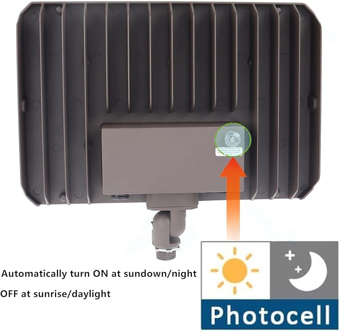 120W Outdoor LED Flood Light Dusk to Dawn with Knuckle, 16800LM 1000W Equivalent, 100-277V 5000K Daylight, ETL Commercial LED Flood Light Fixture, Outdoor Security Lighting for Landscape/Parking Lot