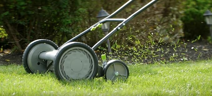 Earthwise 1816-18EW 18-Inch 5-Blade Push Reel Lawn Mower, Grey