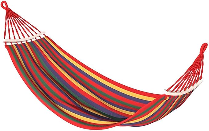 YSUEFIJO Comfortable Hammock for Outdoor Use, Portable Hanging Hammock for Garden, Patio, Or Backyard, Hammock with Adjustable Straps, Relaxing Hanging Hammock for Reading Or Lounging